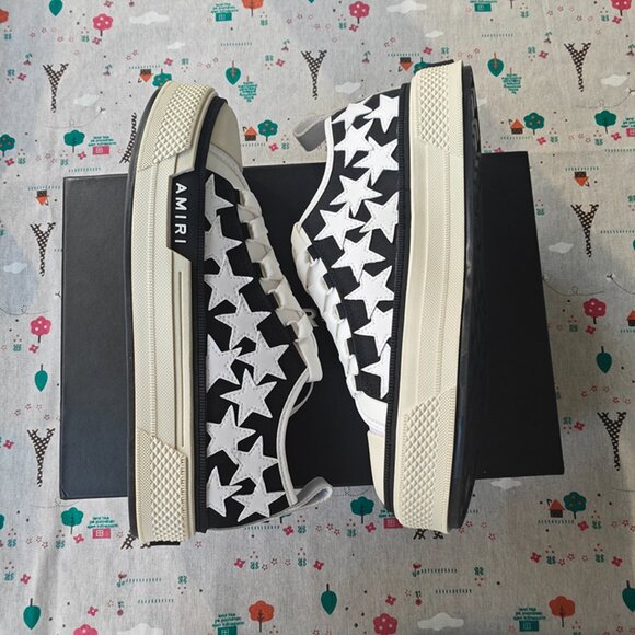 Amiri Star Print Platform Sneakers - Picture 3 of 7
